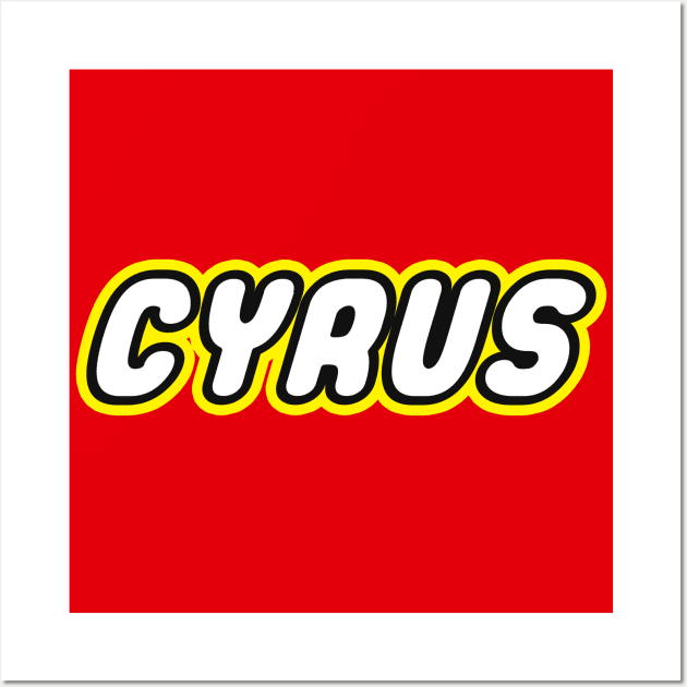CYRUS - Personalized LEGO Name Wall Art by Rjay21